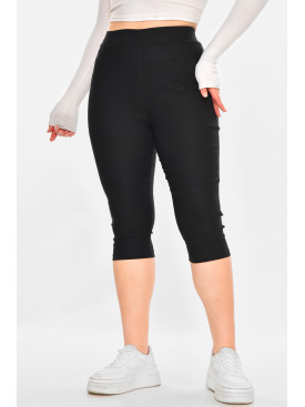 Бриджі жіночі однотонні чорного кольору 7070 213079C