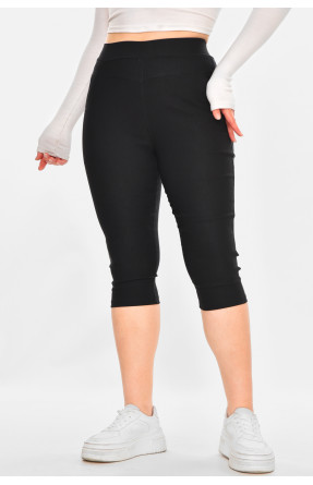 Бриджі жіночі однотонні чорного кольору 7070 213079C