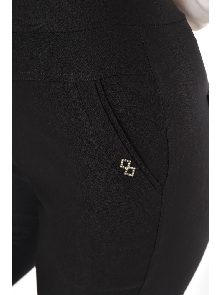 Бриджи женские однотонные черного цвета 7070 213079C