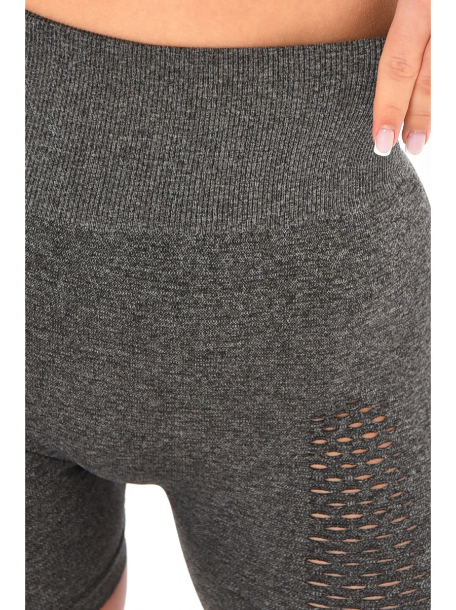 Велосипедки жіночі push-up однотонні сірого кольору ZK5003 213088C