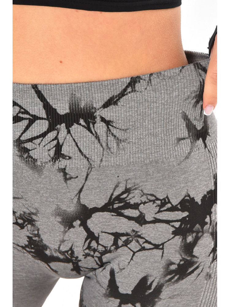 Велосипедки жіночі push-up сірого кольору з принтом ZK5006 213094C