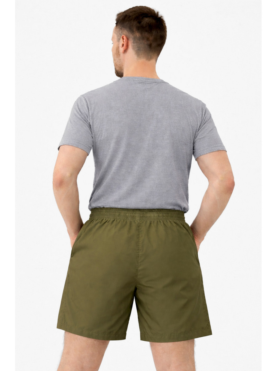 Шорты мужские цвета хаки с принтом 23-27 213098C