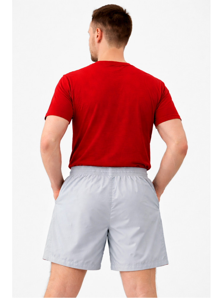 Шорты мужские серого цвета с принтом 23-27 213101C