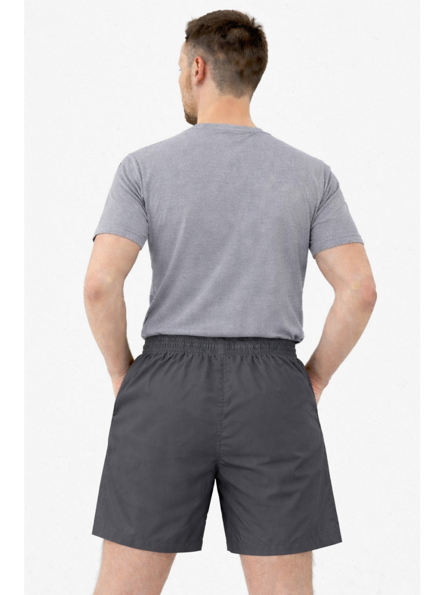 Шорты мужские тёмно-серого цвета с принтом 23-27 213105C