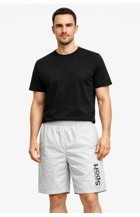 Шорты мужские серого цвета с принтом 23-26 213106C