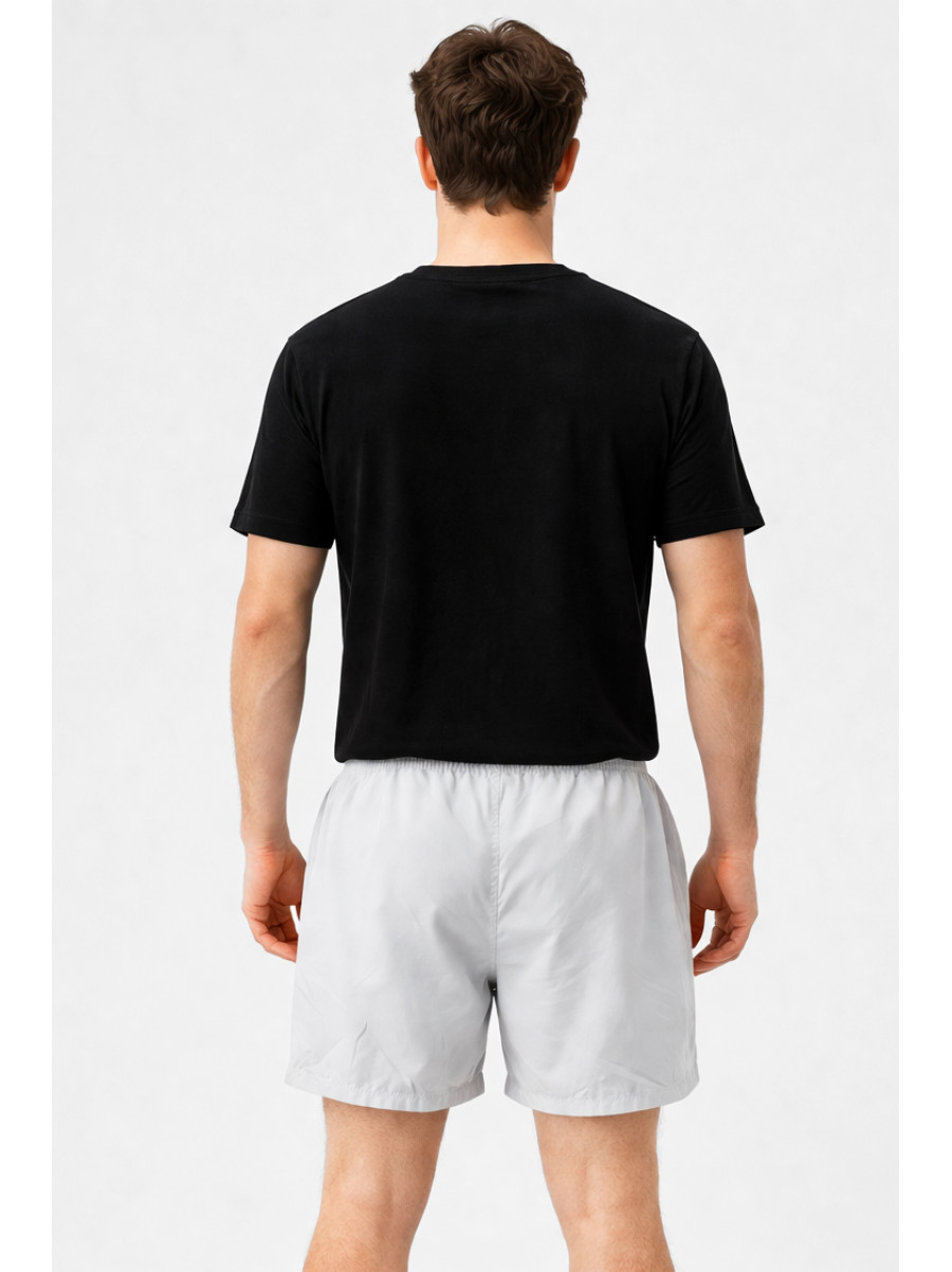 Шорты мужские серого цвета с принтом 23-26 213106C