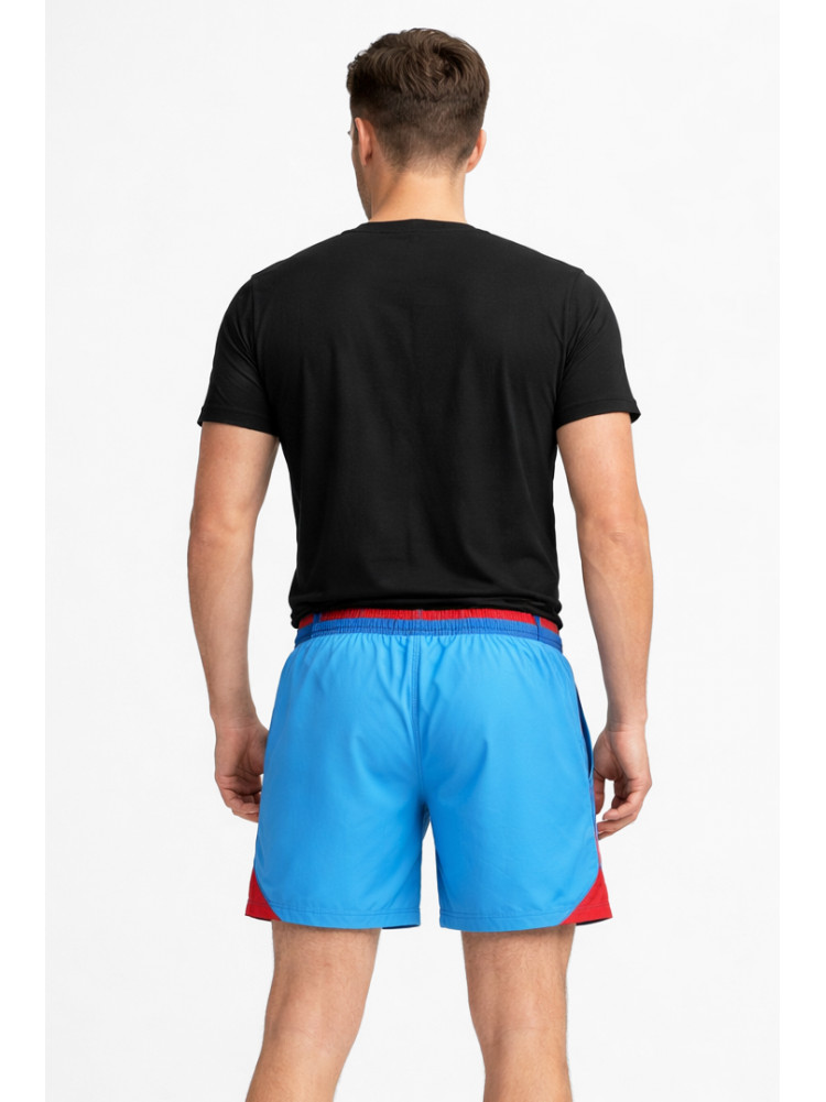 Шорты мужские голубого цвета с принтом 617 213107C