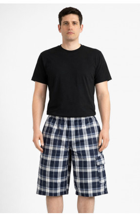 Шорты мужские тёмно-синего цвета с принтом 213109C