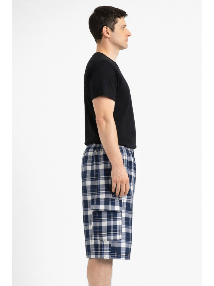 Шорты мужские тёмно-синего цвета с принтом 213109C