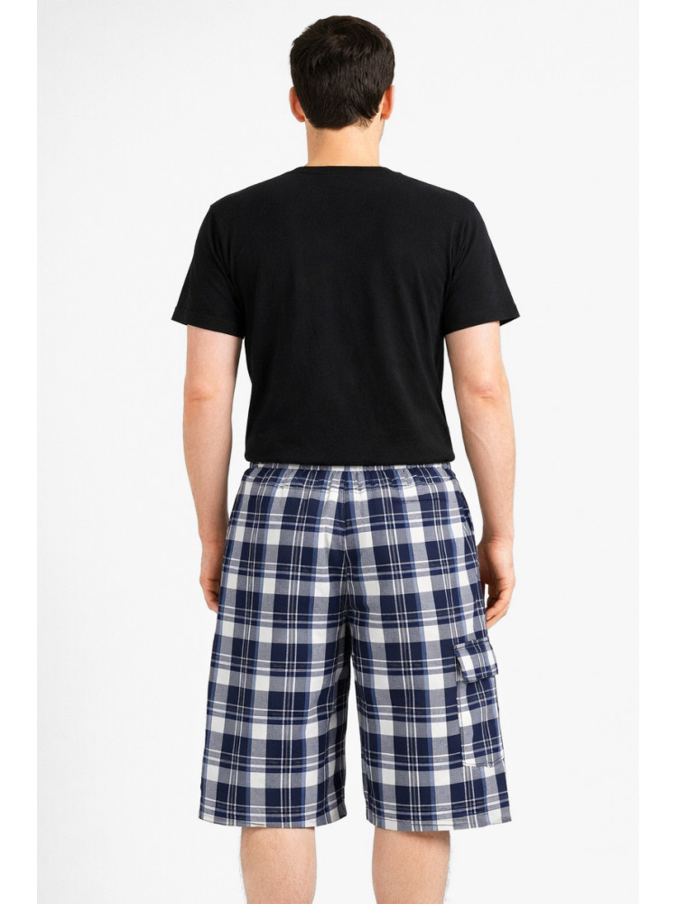 Шорты мужские тёмно-синего цвета с принтом 213109C