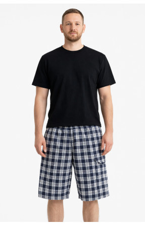 Шорты мужские черного цвета с принтом 213110C