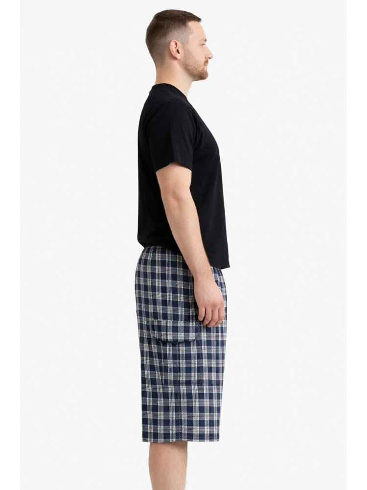 Шорты мужские черного цвета с принтом 213110C