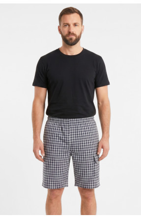 Шорты мужские тёмно-синего цвета с принтом 213111C