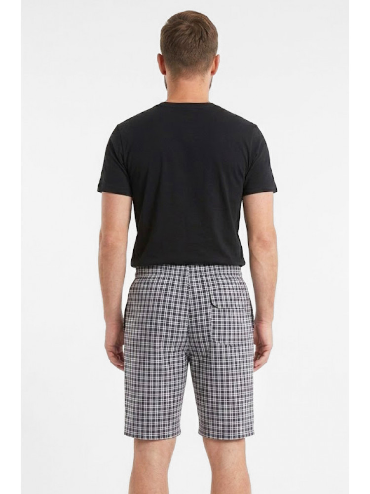 Шорты мужские тёмно-синего цвета с принтом 213111C