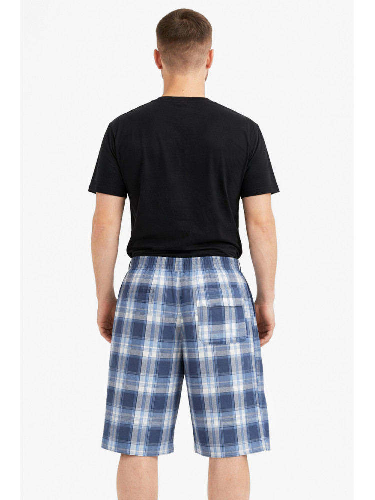 Шорты мужские синего цвета с принтом 213112C