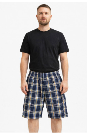 Шорты мужские тёмно-синего цвета с принтом 213113C