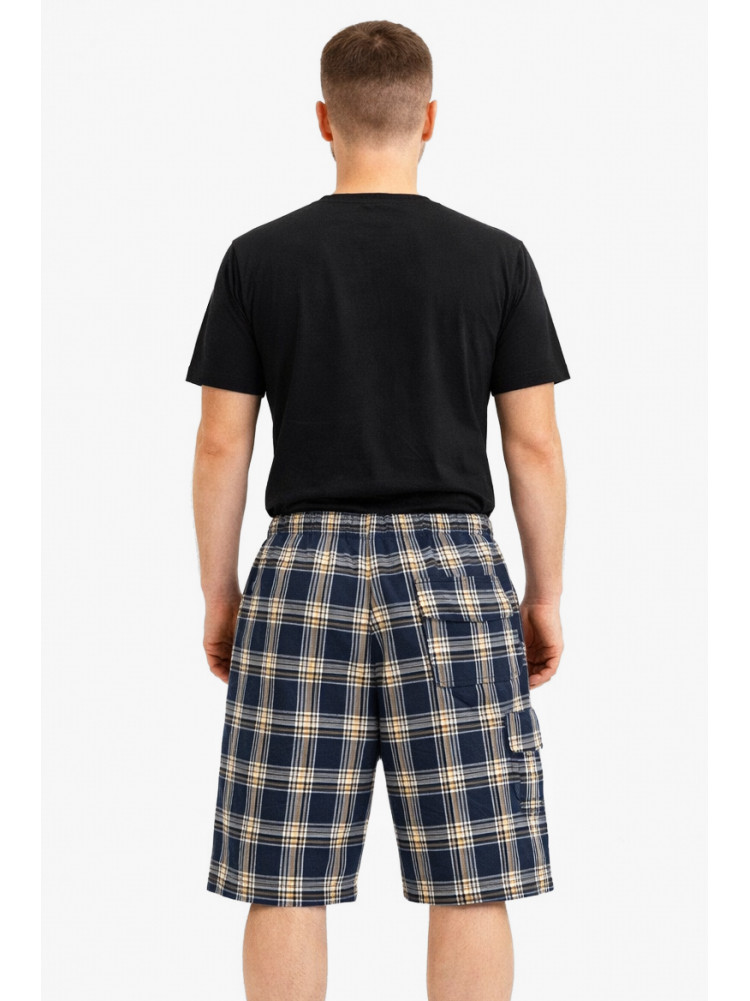 Шорты мужские тёмно-синего цвета с принтом 213113C