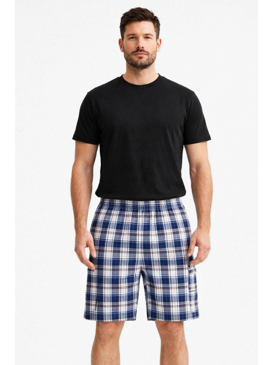 Шорты мужские белого цвета с принтом 213114C