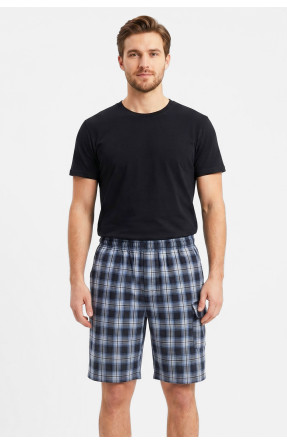 Шорты мужские тёмно-синего цвета с принтом 213116C