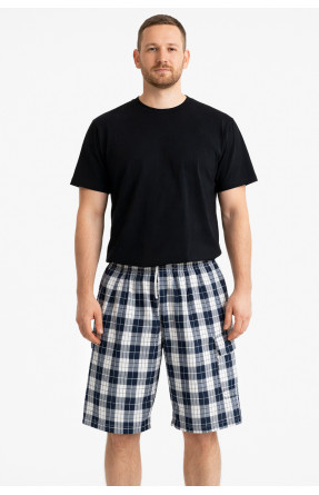 Шорты мужские черного цвета с принтом 213117C