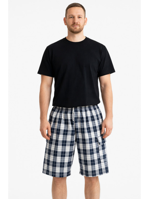 Шорты мужские черного цвета с принтом 213117C