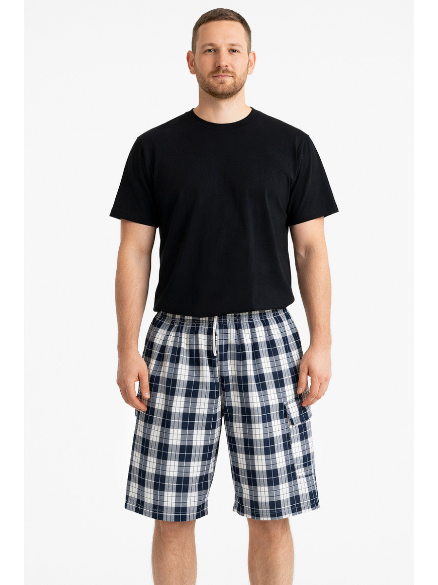 Шорты мужские черного цвета с принтом 213117C