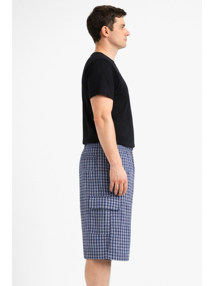 Шорты мужские тёмно-синего цвета с принтом 213118C