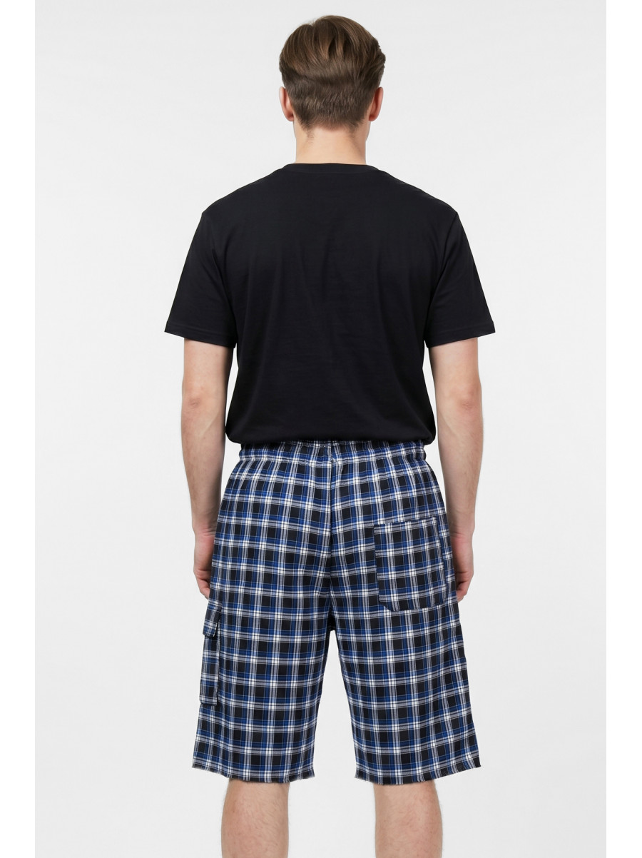 Шорты мужские черного цвета с принтом 213119C