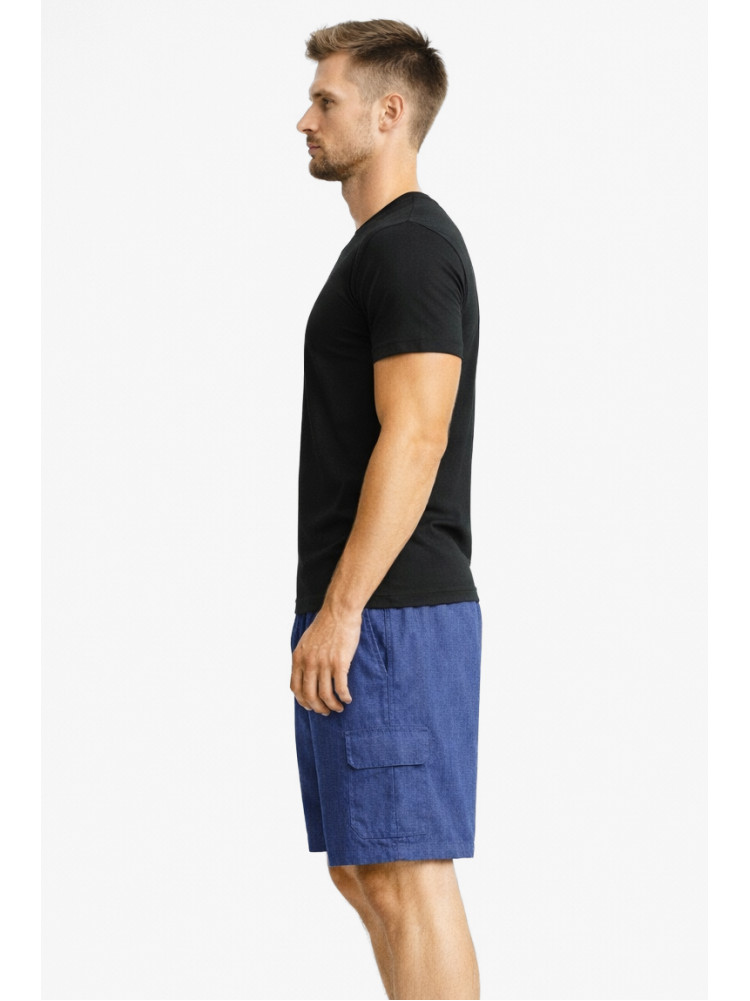 Шорты мужские полубатальные тёмно-синего цвета 18401 213121C