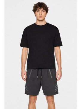 Шорти чоловічі однотонні чорного кольору 1416-2 213122C