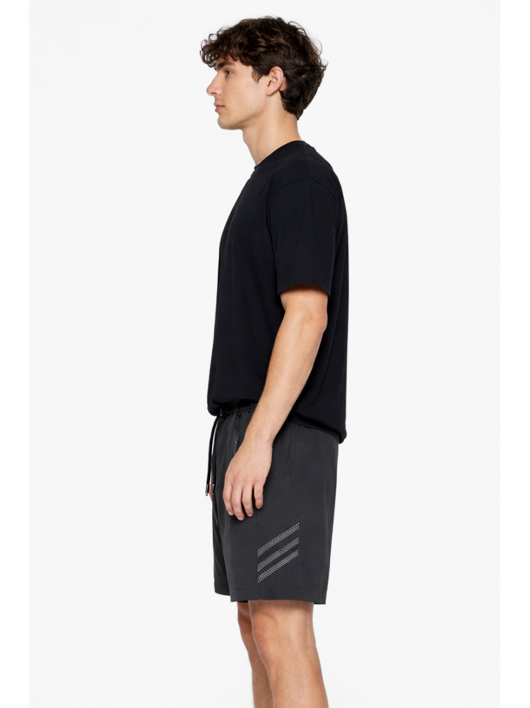 Шорты мужские однотонные черного цвета 1416-2 213122C