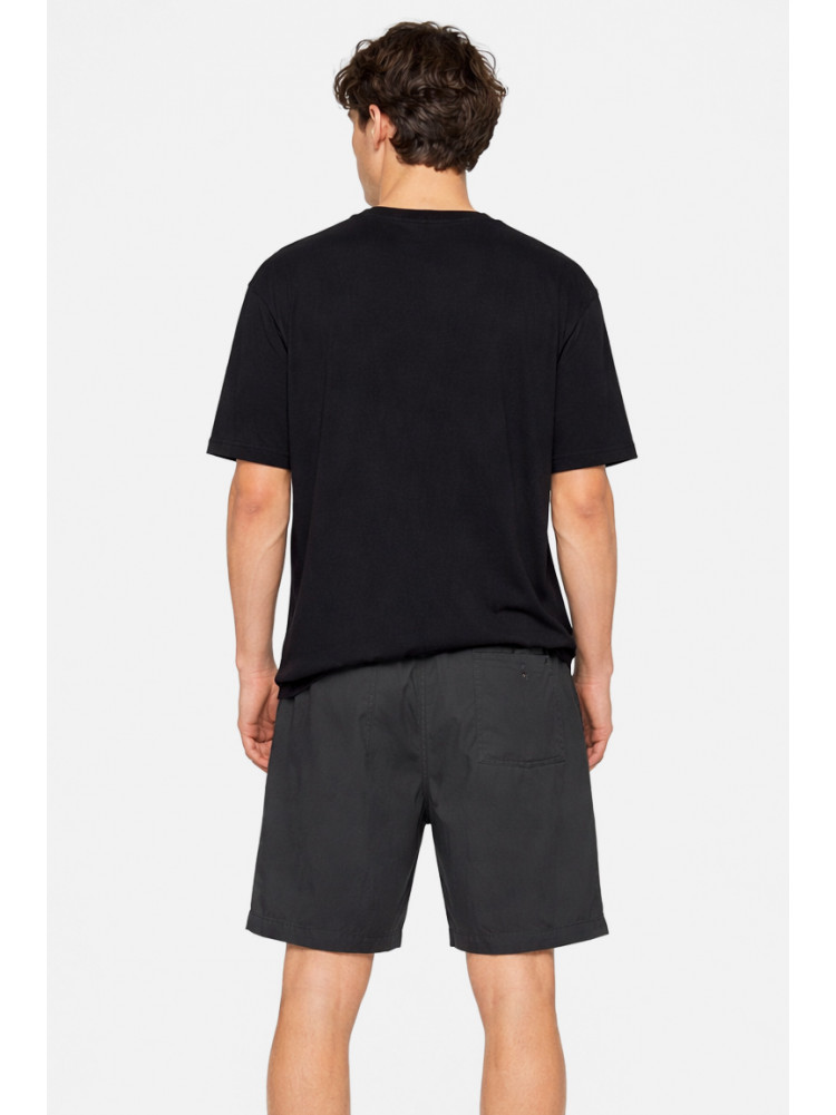 Шорты мужские однотонные черного цвета 1416-2 213122C