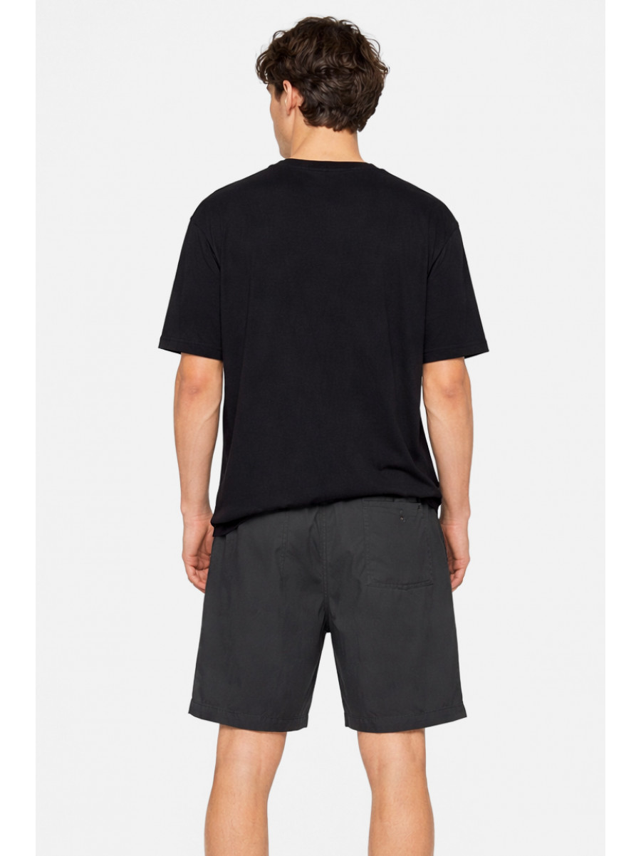 Шорты мужские однотонные черного цвета 1416-2 213122C