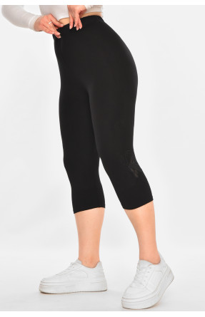 Бриджи женские однотонные черного цвета А748 213123C