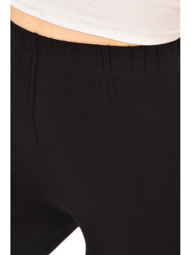 Бриджі жіночі однотонні чорного кольору А748 213123C