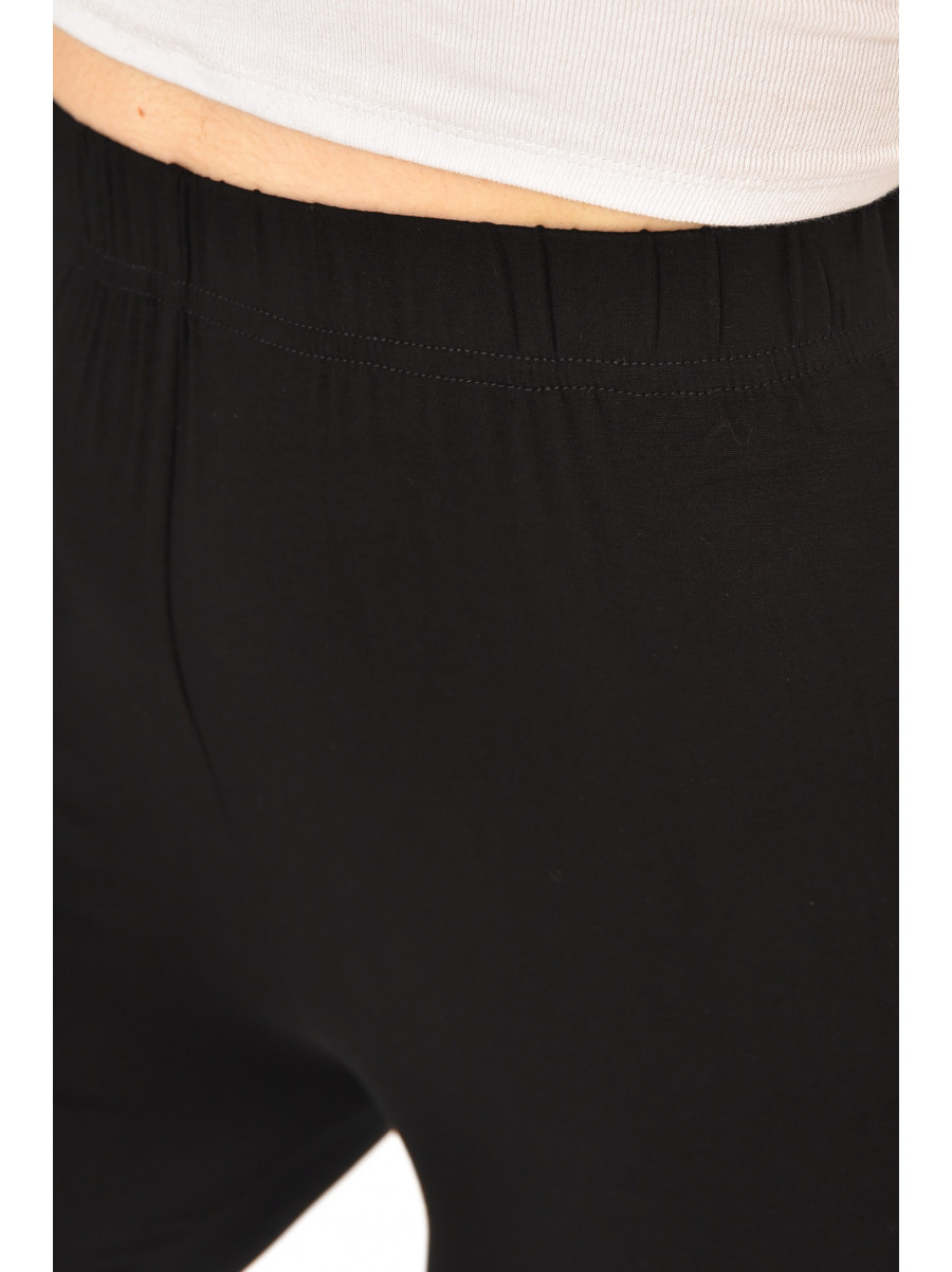 Бриджі жіночі однотонні чорного кольору А748 213123C