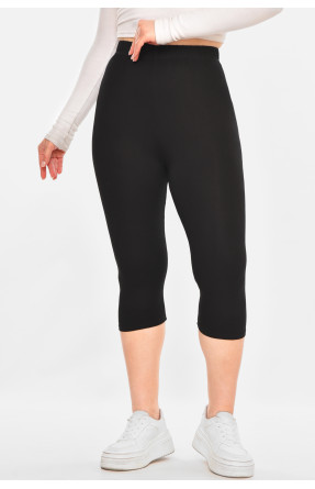 Бриджи женские однотонные черного цвета А744 213124C