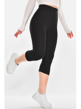 Бриджи женские однотонные черного цвета А746 213125C