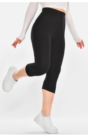 Бриджи женские однотонные черного цвета А746 213125C