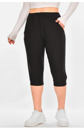 Бриджи женские однотонные черного цвета 709 213126C