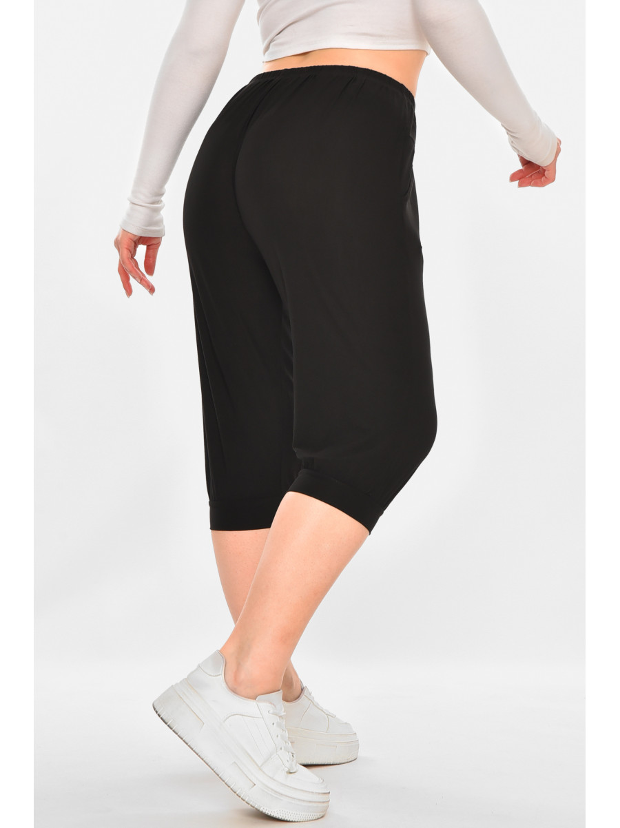 Бриджи женские однотонные черного цвета 709 213126C