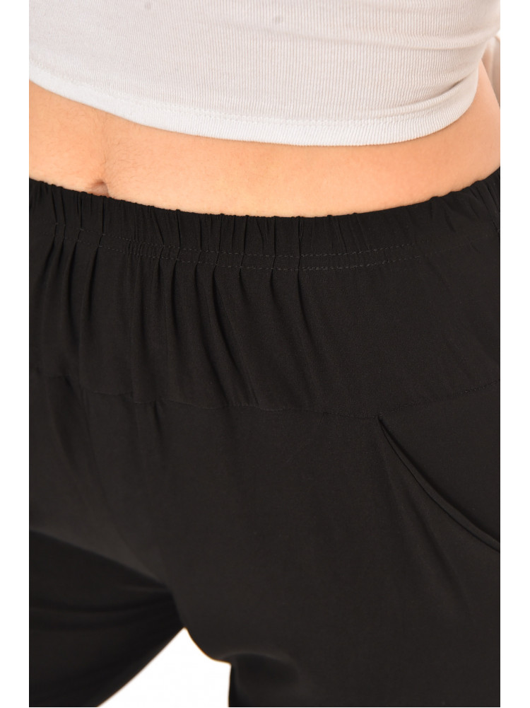 Бриджи женские однотонные черного цвета 709 213126C