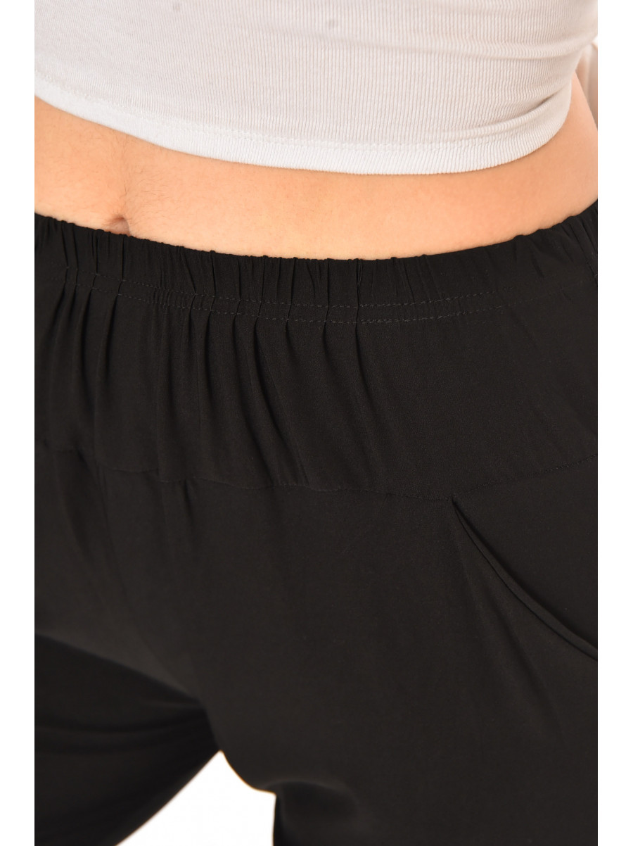 Бриджи женские однотонные черного цвета 709 213126C