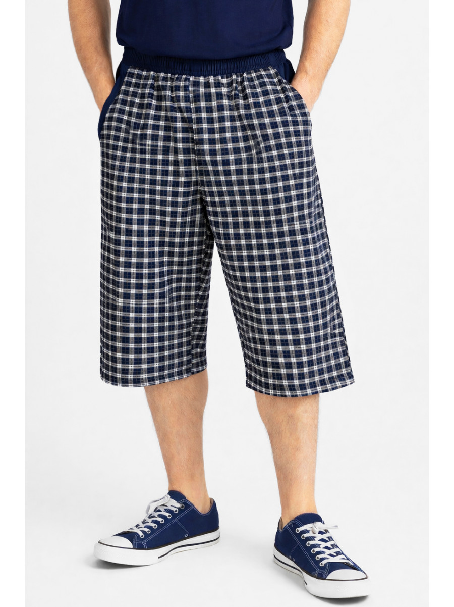 Бриджи мужские черного цвета с принтом P25 213128C