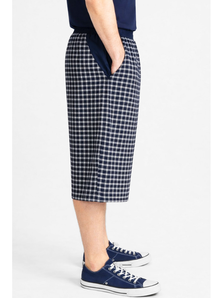 Бриджи мужские черного цвета с принтом P25 213128C