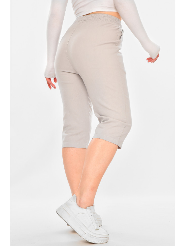 Бриджи женские однотонные серого цвета 703 213142C