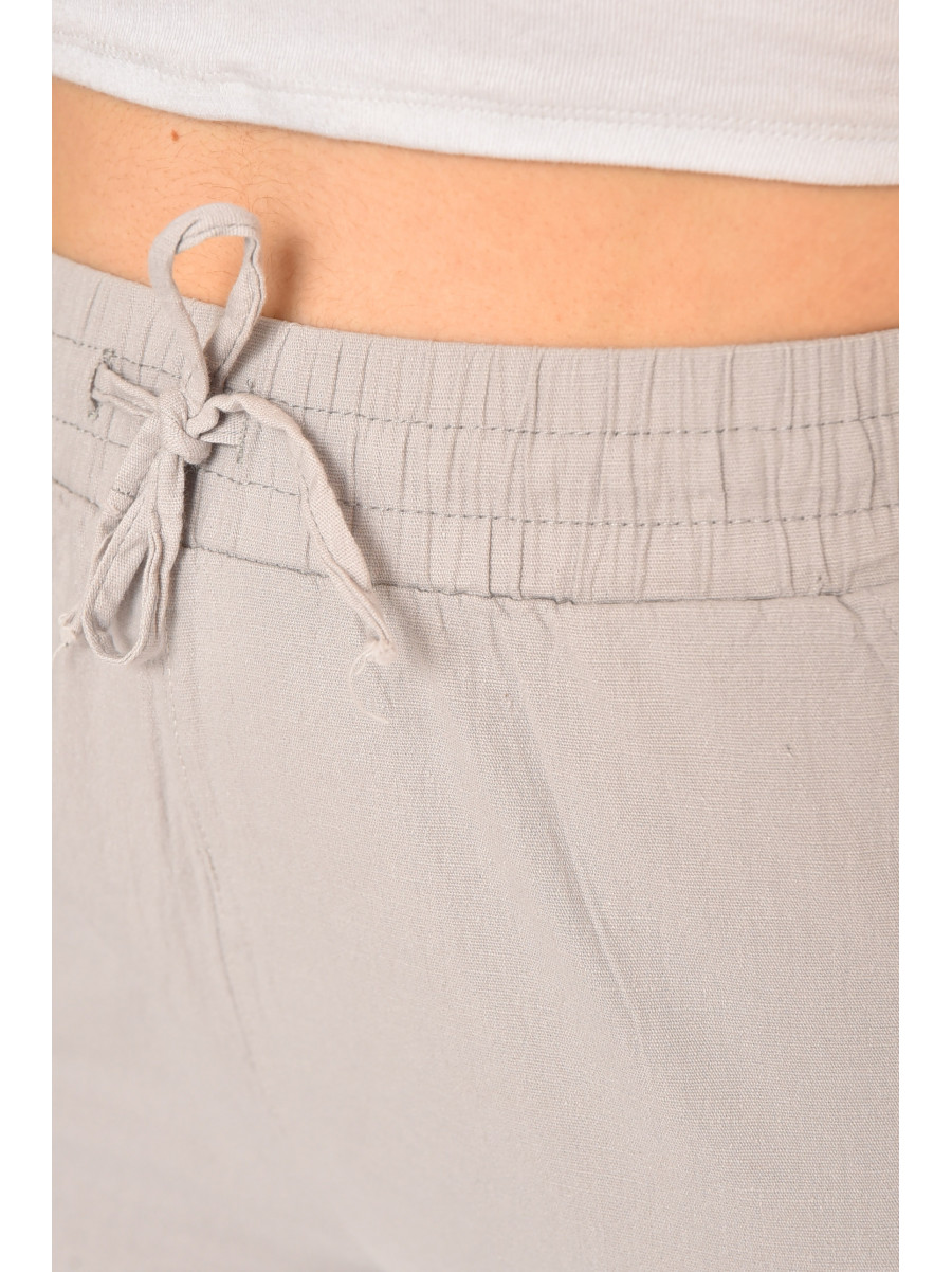 Бриджи женские однотонные серого цвета 703 213142C