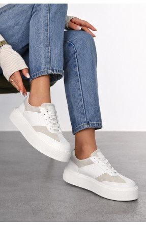 Кроссовки женские белого цвета Уценка 2024-26-2 213146C