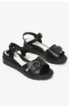 Босоніжки для дівчинки чорного кольору А11-3 213148C