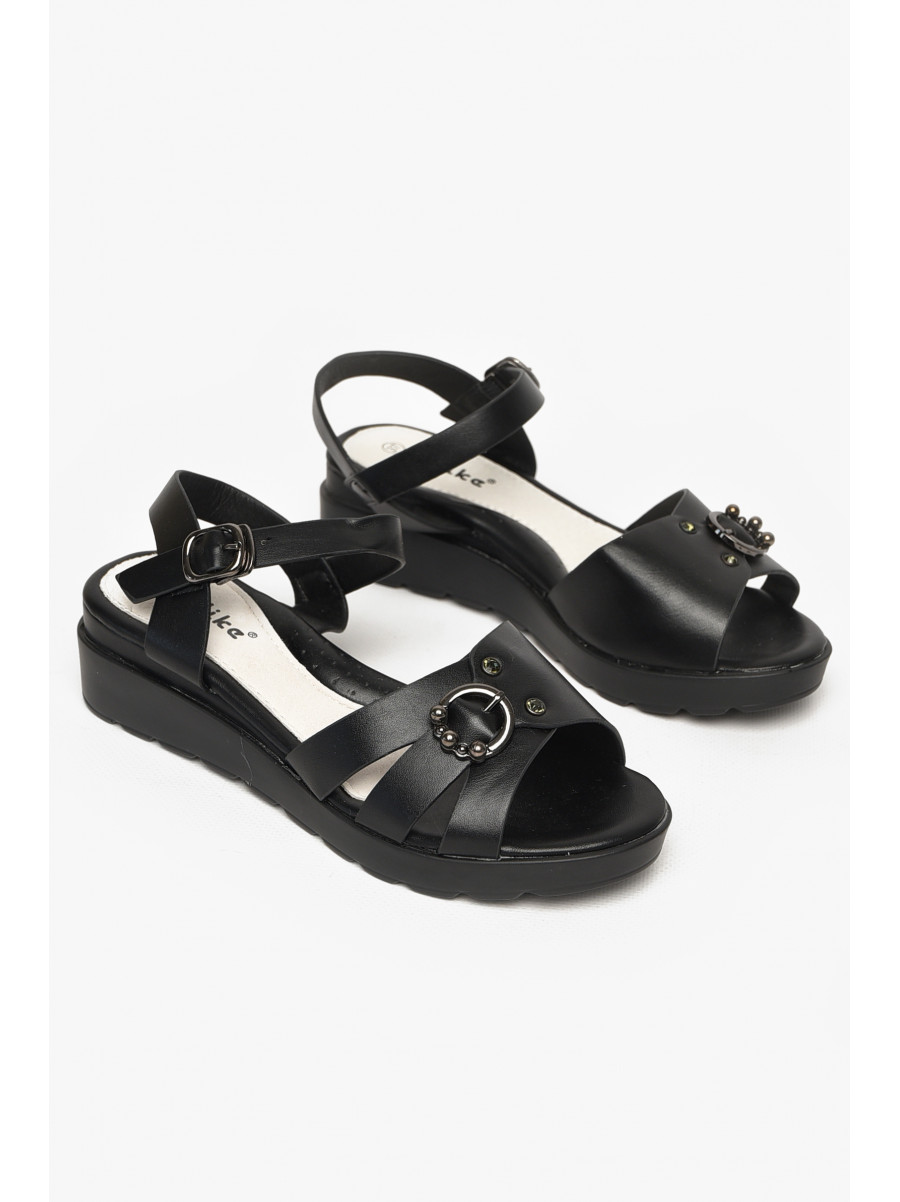 Босоніжки для дівчинки чорного кольору А11-3 213148C